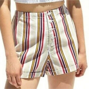 Urban Outfitters Molly Retro High Waist Button Front Shorts Size 8
